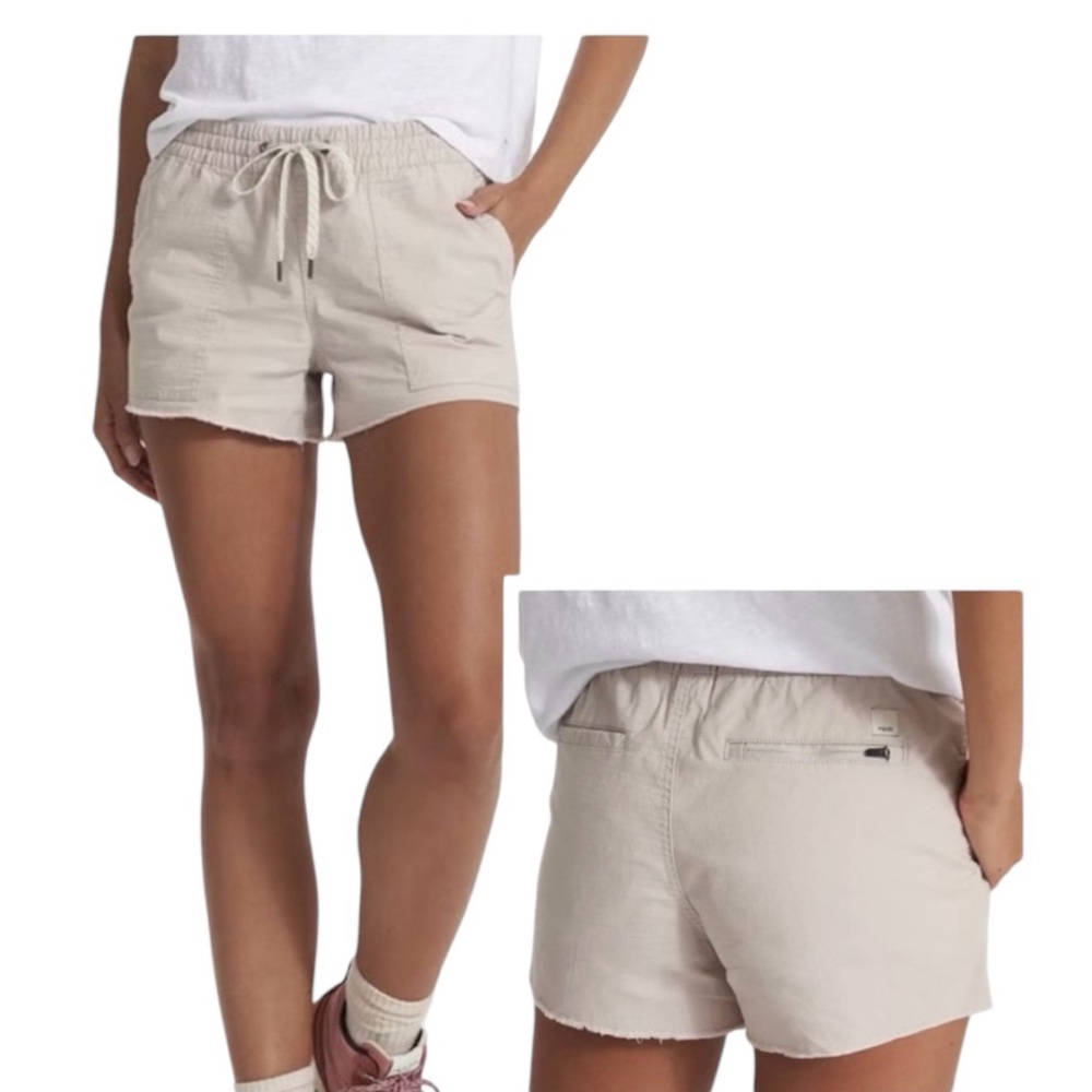 Vuori Women's Tan High Waist Shorts